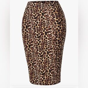 Leopard Print Women's Skirt